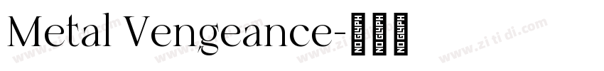 Metal Vengeance字体转换